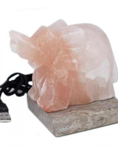 USB Elephant Shaped Himalayan Salt Lamp (Multi)