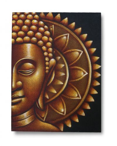 Gold Half Buddha Mandala 60x80cm
