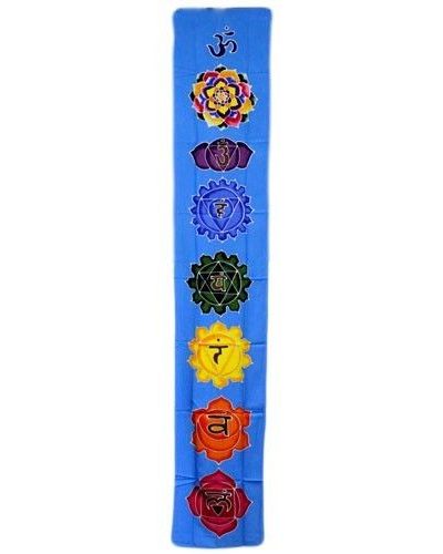 Chakra Drop Banner - Sky Blue 183x35cm