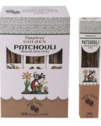30g Golden Patchouli Smudging Resin Sticks (6s)