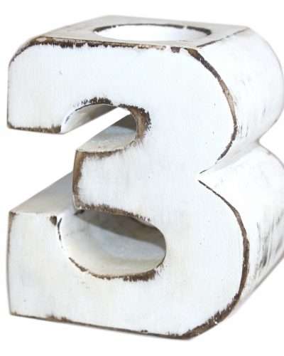 Wooden Birthday Number - No.3