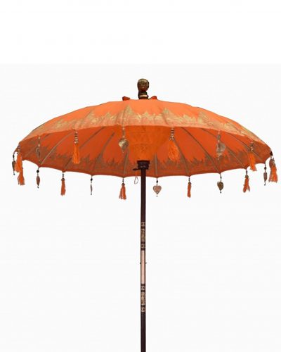 Bali Patio Parasol - Cotton - Orange Decor - 2m