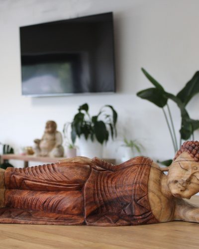 Hand Carved Buddha Statue - 50cm - Sleeping