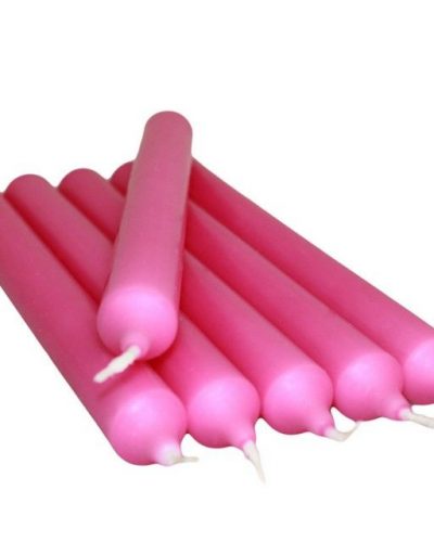 Fushcia Dinner Candles