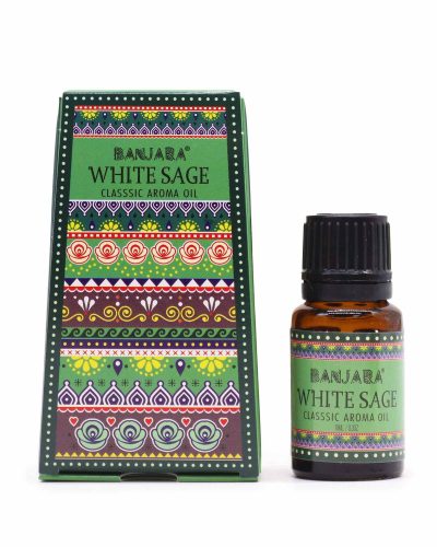 Banjara Indian Fragrance Oil 10ml - White Sage