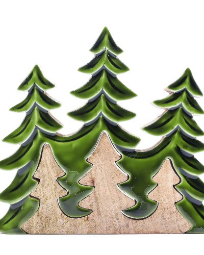 Lost in the Forrest - Three Trees 3D Wooden Decoration - 20x23cm