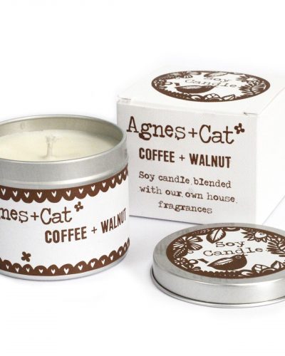 Tin Candle - Coffee and Walnut