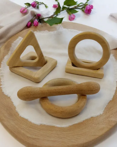 Learn While Teething - Neem Wooden Teethes of Math Symbols-Natural & Safe