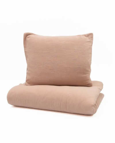 YappyMuslin Cocoa bedding set