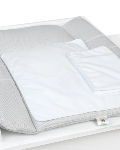 Yappy NatureGrey changing pad + 2 sheets waterproof (73 x 55cm)