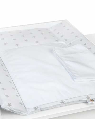 Yappy NordWhite changing pad + 2 sheets waterproof (73 x 55cm)