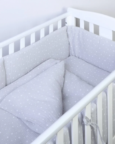 Yappy StarGrey Muslin 360cm bumper
