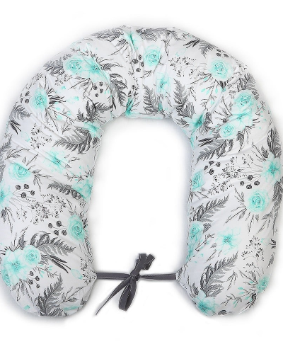 YappyFlowers Mint breastfeeding pillow